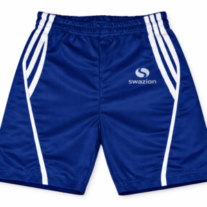 blue athletic shorts